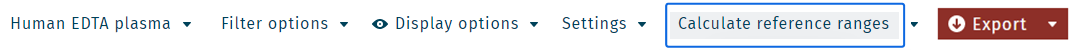 Menu Calculate reference ranges